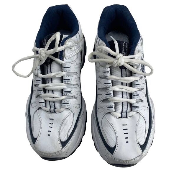 Men's 9 SKECHERS After Burn Memory Fit Reprint White Missing Insoles  50127EWW - Picture 6 of 12